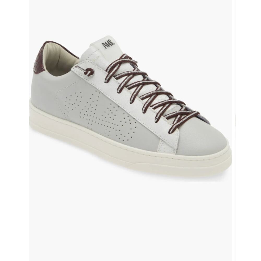 P448 Jack Perforated Sneaker Pastel/Lilac Leather Casual EU 38/7.5 US NEW